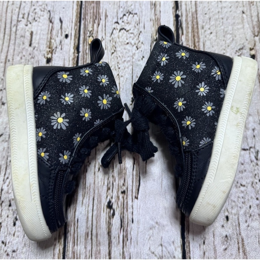 BILLY FOOTWEAR BILLY Classic Lace‎ High Top sneakers Toddler Size 5 Black Floral